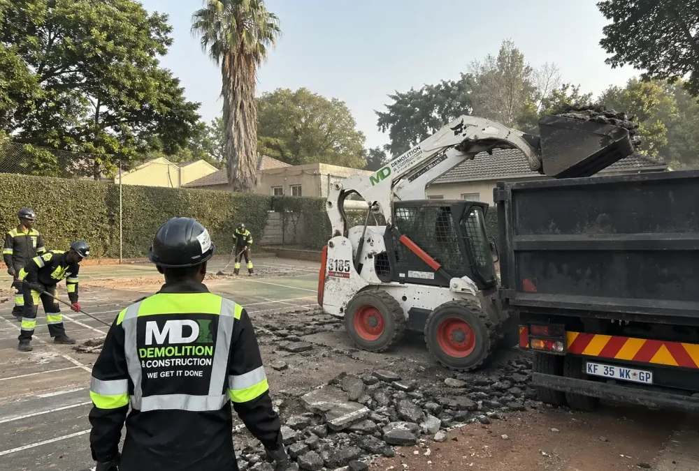 Tennis court demolition Johannesburg-MD Demolition And Construction